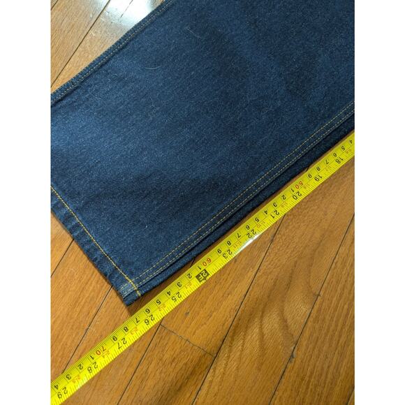 Tory Burch High Rise Straights Jeans Dark Wash Size 32 Excellent Condition - Picture 9 of 9